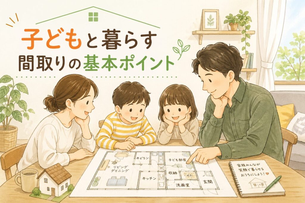 子どもと暮らす間取りの基本ポイント