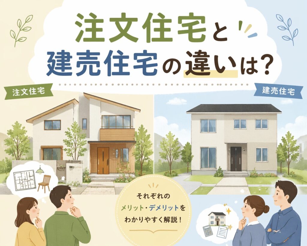 注文住宅と建売住宅の違いは？八代市で後悔しない選び方を解説
